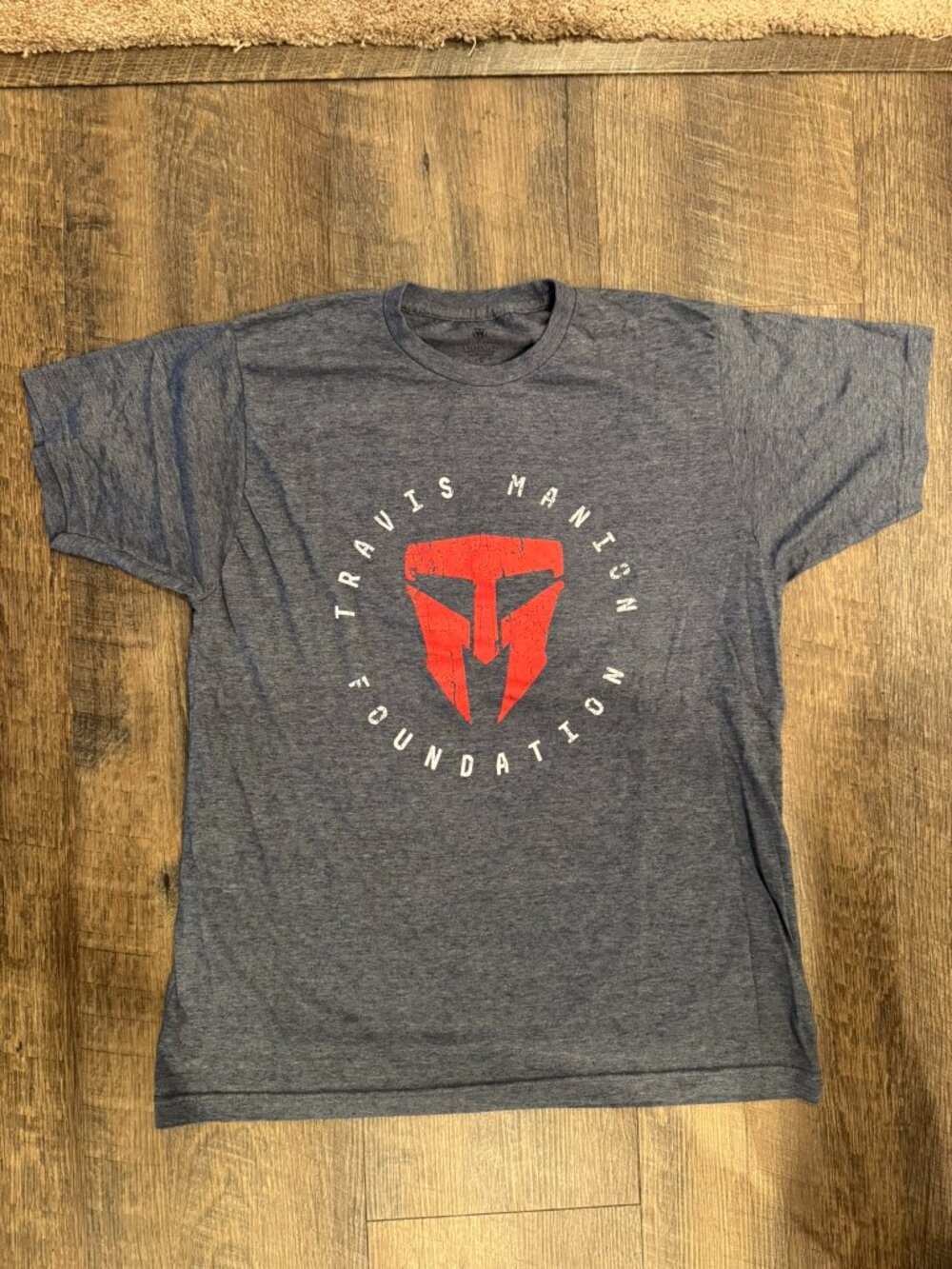 Travis Manion Gray 9/11 Heros Run Short Sleeve Tshirt - Men's Large